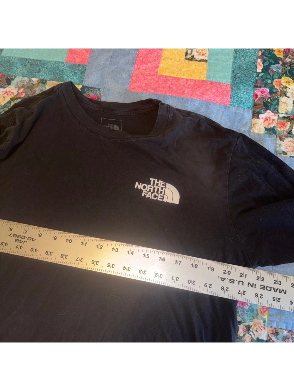 The North Face Men's Large Black Long Sleeve Logo Shirt Logo Sleeved Outdoor